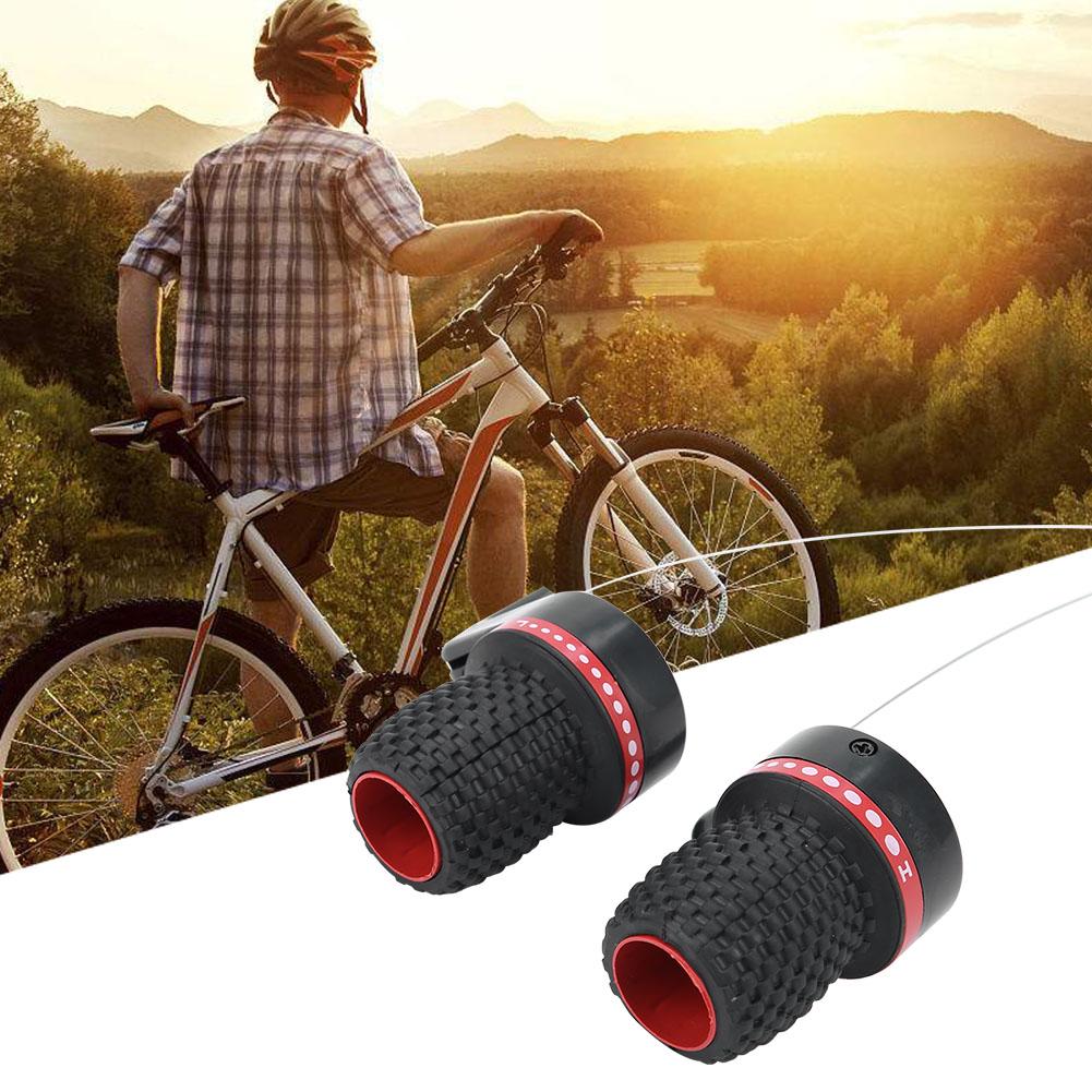 1 Pair Fit Mountain Bike Bicycle Speed Shifters Derailleur Twist Grip Gear Shift